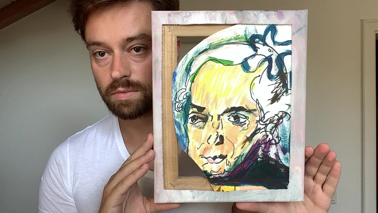 Portrait von Immanuel Kant - 30cm x 24cm