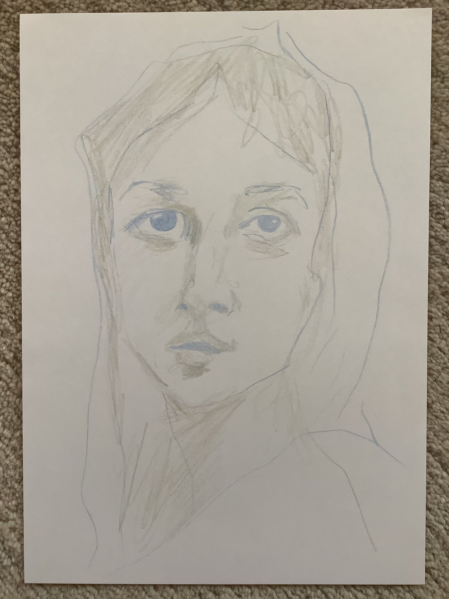 Kleines Portrait nach Charles-Amable Lenoir Nr. 1 - 29cm x 21cm
