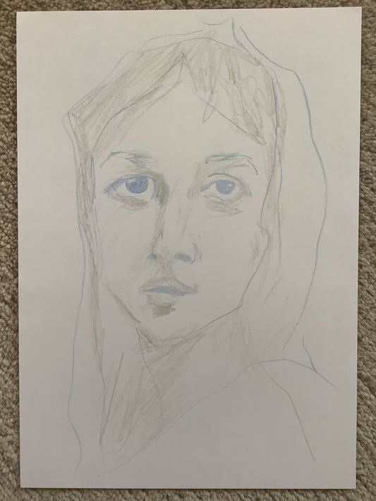 Kleines Portrait nach Charles-Amable Lenoir Nr. 1 - 29cm x 21cm