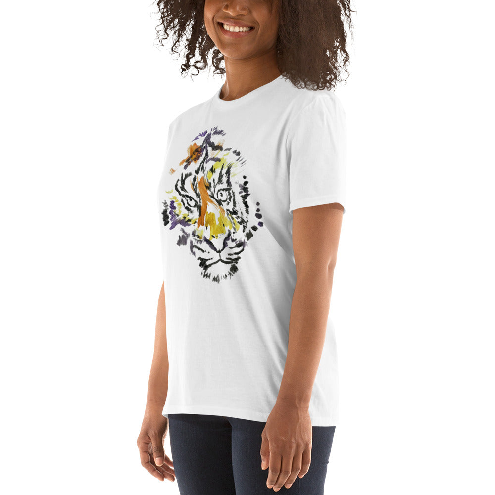 Unisex-T-Shirt Tiger mit Marke